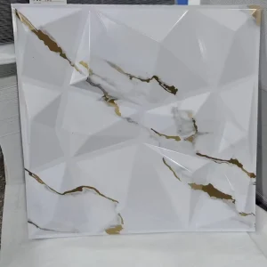 PVC Marble 3D Wall Panel Board with Waterproof Capabilities for Indoor Decor Space