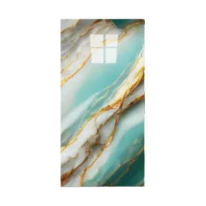 PVC Marble Geometric Glossy Waterproof Self-Adhesive Decor Film for Furniture