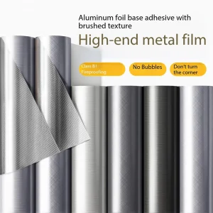 PVC Metallic Sticker Multiple Colors Custom Size for Foreign Trade Self Adhesive Wallpaper in Stock