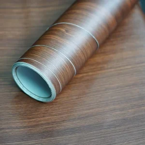 PVC Peel and Stick Wallpaper Decor Film for PVC Flooring Wooden Grain Decorative Film Vinyl Roll