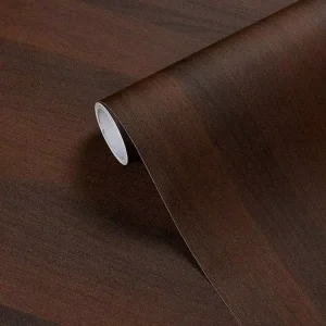 PVC Self Adhesive Modern Wood Grain Vinyl Decorative Film Waterproof Oil Proof Scratch Resistant for Kitchen Living Household