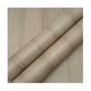 PVC Self Adhesive Peel Stick Modern Embossed Waterproof Fireproof Natural Wood Grain Texture Vinyl Wallpaper for Household Use