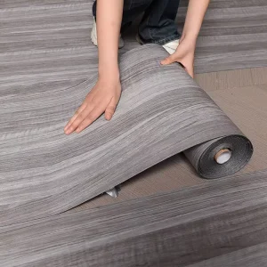 PVC Self Adhesive Wood Grain Stickers Grey Waterproof Door for Backdrop Furniture Cabinets Decor Wallpaper Decor Protective Film