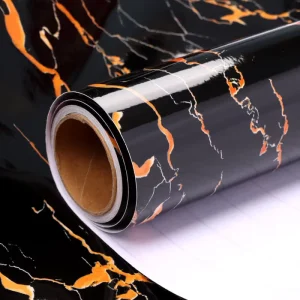 PVC Vinyl Marble Wallpaper Self Adhesive Peel and Stick Design Waterproof Kitchen and Bathroom Wallpaper Sticker