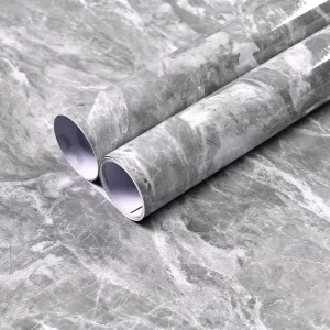 PVC Wall Paper Peel and Stick Marble Contact Wallpaper Waterproof Kitchen Marble Sticker Wallpaper for Salon