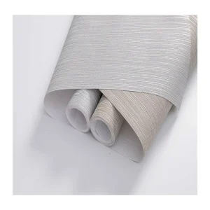 PVC Wallpaper Rolls Self-Adhesive Vinyl Wallcovering Plain Design Commercial Hotel Project Home Decoration