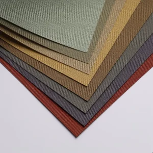 PVC Wallpaper Waterproof Fireproof Soundproof Geometric Minimalist with Fabric Pattern for Hotel Decorative Wall