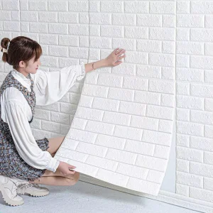PVC Wallpaper Waterproof Modern Wallpapers Wall Coating PE Foam 3D Wallpaper Home Decoration 3D Wall Panel