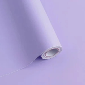 PVC Wallpapers Purple Solid Color Modern Waterproof Peel Stick Wall Paper for Home Decor Hotel Living Room