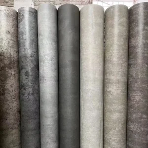 PVC Waterproof Cement Grain Wall Paper Self Adhesive Interior Decorative Cement Contact Wallpapers