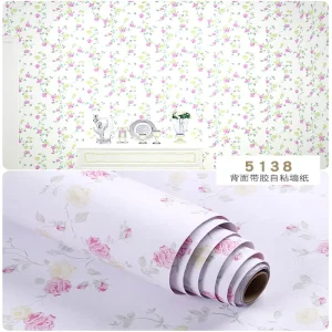 PVC Waterproof Peel Stick Wallpapers 45cm Width Popular Wall Paper Wall Sticker for Interior Decoration