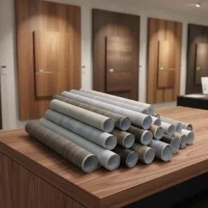 PVC Wood Grain Design Film for Kitchen Cabinets