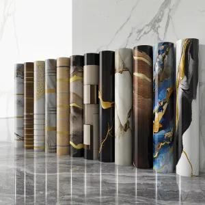 Panel Peel Stick Waterproof Wall Sticker Glossy Stripes Plaid Self Adhesive 3D Wallpaper for Living Room Bathroom Bedroom