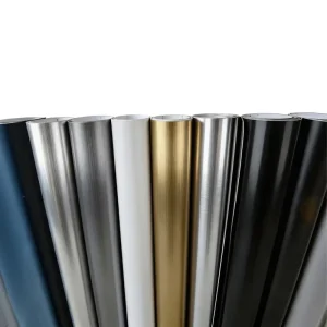Paper for Furniture PVC Wallpaper Eco-friendly Vinyl Film for Furniture Used Scratch Resistance Pure Color Film