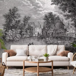 Papier Peint 3D Mural Adhesive Pour Salon Modern Simplicity Waterproof Eco Friendly Bedroom Wall Decor Living Room