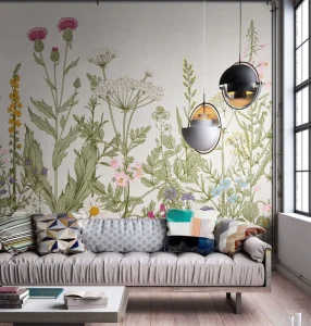 Papier Peint Mural Fleure Muralpvc Mural 3D Wallpaper Home Decoration Mural Wallpaper Forest Wallpaper for Libraries