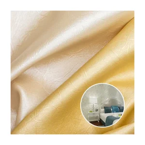 Pearlescent Embossing Decorative Vegan Leather Designer Knitted Eco Artificial Leatherette Sheets for Wallpaper