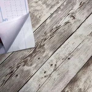 Peel And Stick Wood Grain PVC Self Adhesive Waterproof Removable Wallpaper Roll For Cabinet Home Office Hotel Renovation