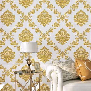 Peel Stick Flower Gray Self Adhesive Vinyl Removable Waterproof Decorative Film for Walls DIY Home Renovation Wallpaper