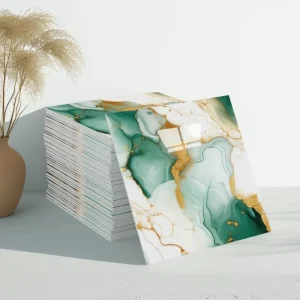 Peel & Stick Marble Wall Decals Removable Reusable PVC Tile Stickers for Living Room Bedroom Office Decor 30 X 30cm