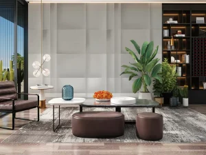 Peel Stick Wallpapers Custom Minimalist Wall Paper Light Grey 3D Grooved Texture Wall Decor for Home Office Easy Clean