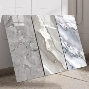 Peel and Stick 30cm*60cm Bathroom Wall Sticker Modern Self-Adhesive Waterproof Marble Tiles Wall Panels for Home Decoration