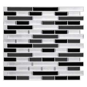 Peel and Stick 3D Wall Tiles 1.2mm Thickness Wall Tiles Sticker Waterproof Marble Subway Tile