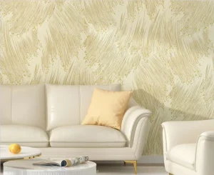 Peel and Stick Abstract Texture Wallpaper Light Gold Yellow Removable Self Adhesive Wall Covering for Living Room Bedroom
