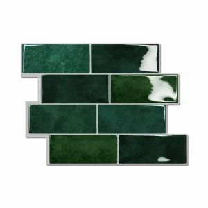 Peel and Stick Backsplash Smart Tiles Sticker for Kitchen Subway Tile Stick on Backsplash Bathroom Water Heat Resistant Glossy