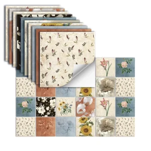 Peel and Stick Backsplash Tile Subway Self Adhesive Waterproof Heat Resistant Vinyl Wall Tile for Kitchen Bathroom Fireplace