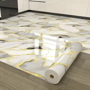 Peel and Stick Floor and Wallpaper Border Self-Adhesive Floor Roll, Floor Covering, Self-Adhesive Vinyl Flooring, Floor Roll