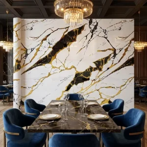 Peel and Stick Foam Marble Wall Sticker Wall Paper Home Decor Self Adhesive Wallpaper Roll
