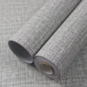Peel and Stick Linen Textured Wallpaper for Walls Bedroom Fabric Removable Vinyl PVC Self Adhesive Wallpaper