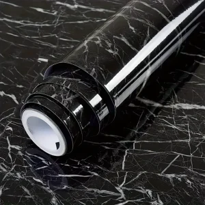 Peel and Stick Marble Wall Sticker Self Adhesive Thickened Marble Wallpaper Rolls for House Furniture Decorative