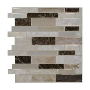 Peel and Stick Self Adhesive Removable Stick on Kitchen Backsplash Bathroom 3D Wall Sticker Wallpaper Tiles in Polito Design