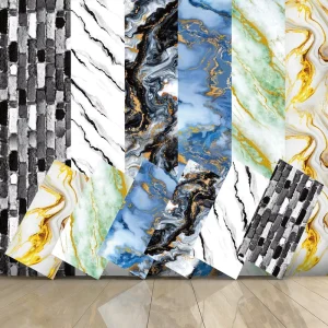 Peel and Stick Self Adhesive Vinyl Wallpaper Waterproof Removable Geometric Pattern Wall Covering for Bedroom Living Room