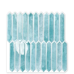 Peel and Stick Wall Tiles Backsplash for Kitchen and Bathroom Blue 3D Subway Wallpaper Self Adhesive Tile Stick