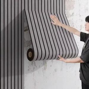 Peel and Stick Wallpaper Grille 2mm Thickness Wallpaper Self Adhesive Removable Wallpaper for Home Decoration