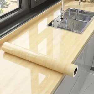 Peel and Stick Wallpaper Self Adhesive Contact Paper Waterproof Oil-proof for Kitchen Furniture Wall Decor