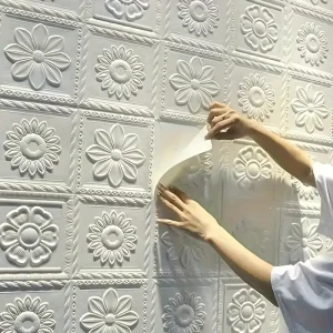 Peel and Sticker Wall Sticker Self Adhesive Wallpaper Foam Wall Panel Soft Decorative Wall Art for Home Improvement