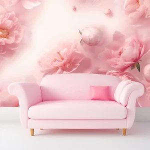 Pink Flowers Wallpaper Large Peony Floral Wallpaper Girls Bedroom Salon Restaurant Wall Mural