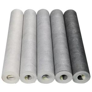 Plain Solid Grey PVC Wallpaper Home Decor Wall Coating Paper Rolls
