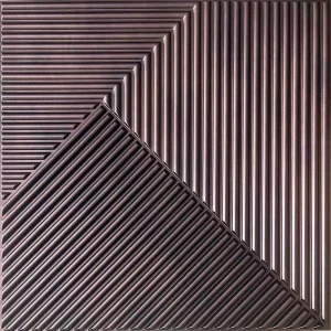 Plastic PVC Geometric Wall Panels for Living Room Interior Design