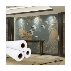 Polyester Inkjet Canvas Fabric Cotton Canvas Roll for Inkjet Print Canvas Paper Printable Wallpaper Rolls for Wall Decals