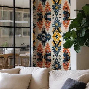 Polyester Self Adhesive 3D Waterproof Eco Friendly Wallpaper Household Use Living Room Modern Flexible Wall Sticker 50x300cm
