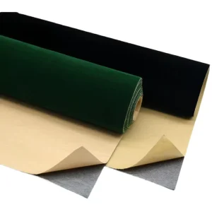 Polyester+Nylon 97 GSM Self Adhesive Suede Material Jewelry Box Fabric Sticker for Jewelry Box Notebook Phone Case Manu Cover