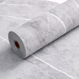 Polythene Foam Soft Wallpaper Waterproof Self adhesive Luxury Linen Fabric Surface Wallpaper Roll