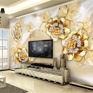 Popular 3d Mural Modern Home Decoration Wallpaper for Living Room