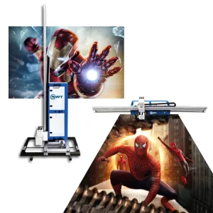 Portable 3D UV Ink Wall Printer 4D 5D Mural Street Painting Inkjet Machine for Wall and Ground 2 in 1