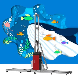 Portable UV Wall Painting Machine 5 Color Indoor Outdoor Background Wall Printing 3D UV Mural Printer Inkjet Printers
